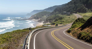 RV cruising along scenic coastal highways for RV lifestyle