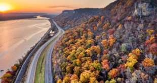 Breathtaking autumn drives best U.S. routes for fall colors aerial view